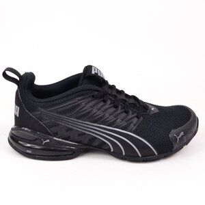 PUMA Voltaic Evo Boy's Size 4.5 Black and Silver Athletic Sneakers